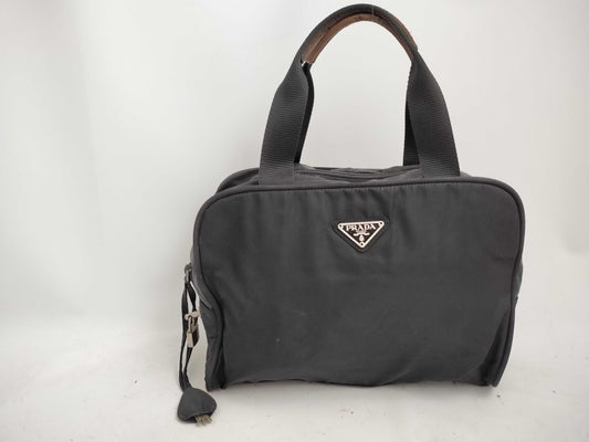 PRADA nylon shoulder black handbag