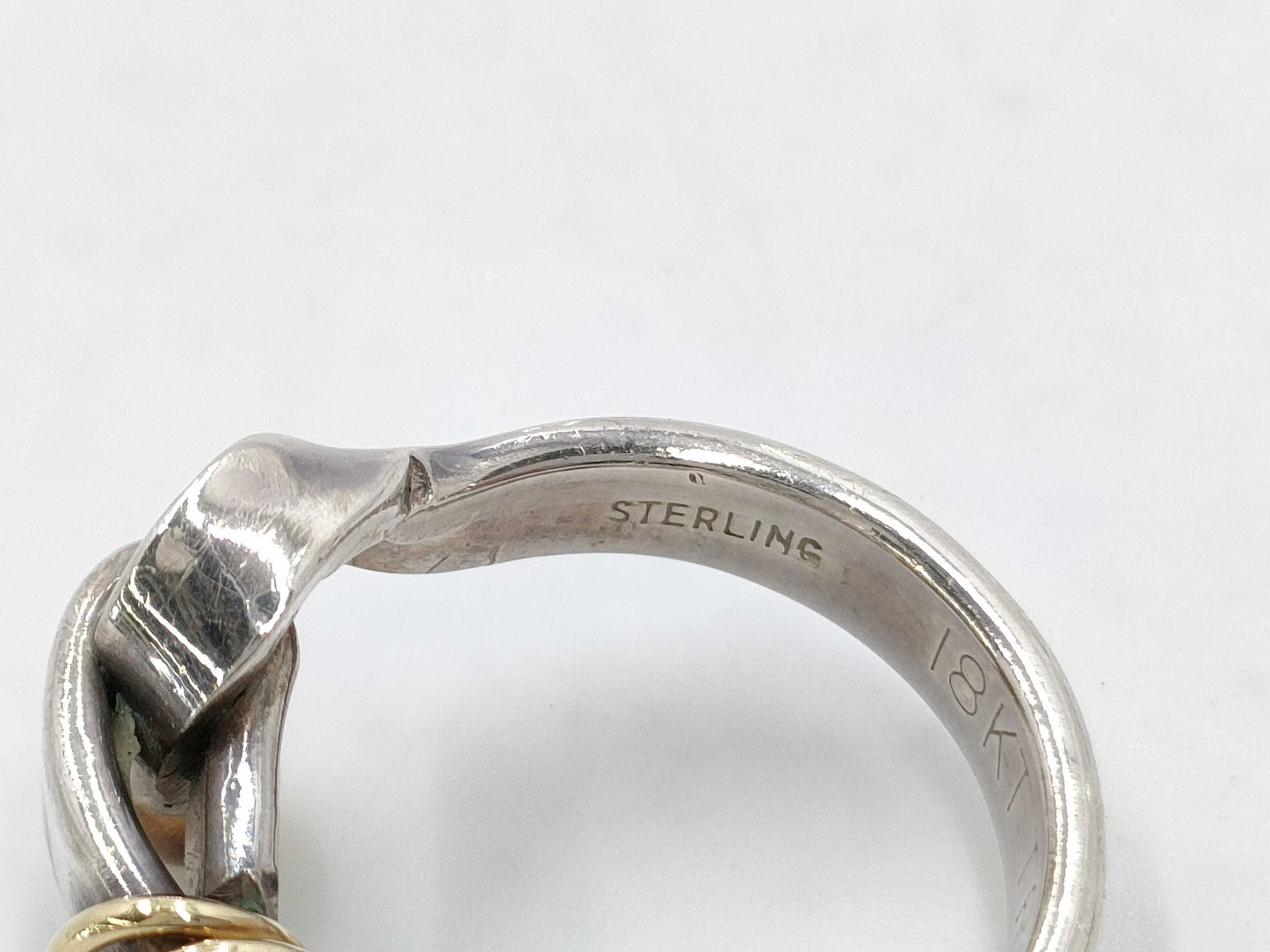 Tiffany & Co. Tiffany Hook and Eye 750 925 Ring
