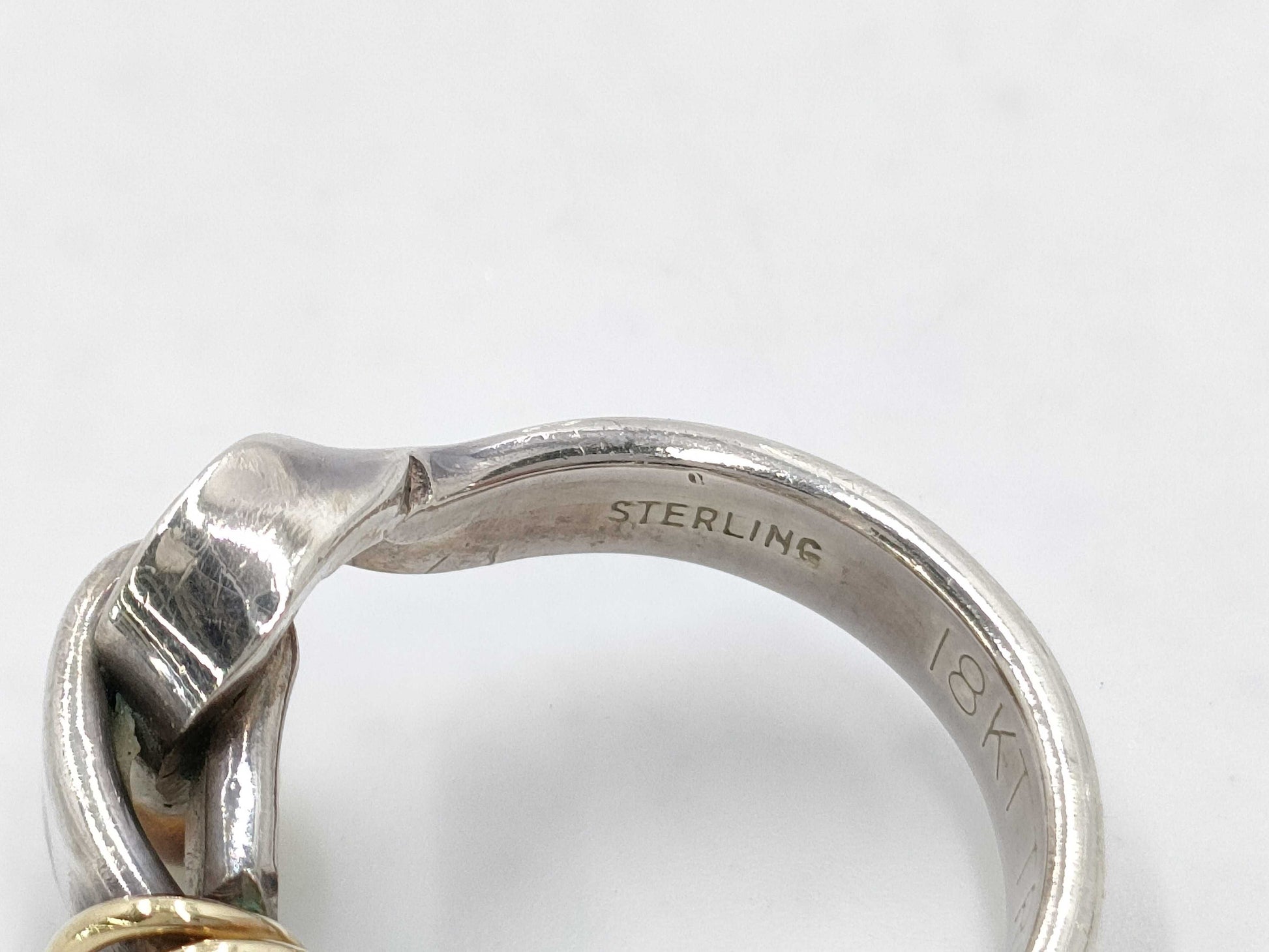 Tiffany & Co. Tiffany Hook and Eye 750 925 Ring