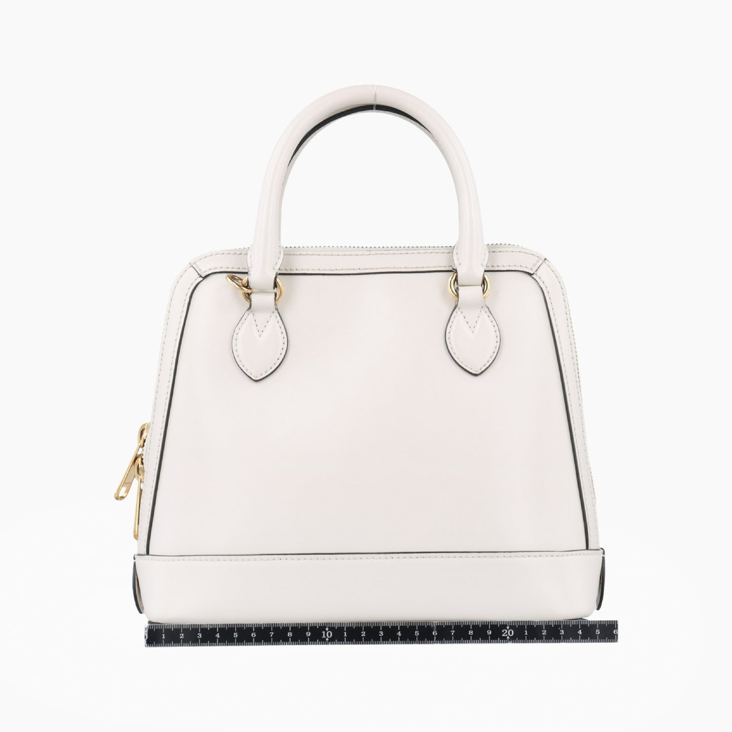GUCCI Horsebit 1955 White Leather 621220F031970629 Shoulder Bag