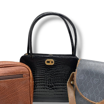 Dior 3-Piece Bag Set: Crocodile Trotter Shoulder Bag