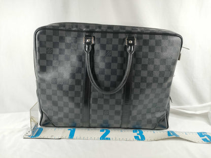 LOUIS VUITTON Damier Graphite Porte-Document Voyage N41125 Business Bag