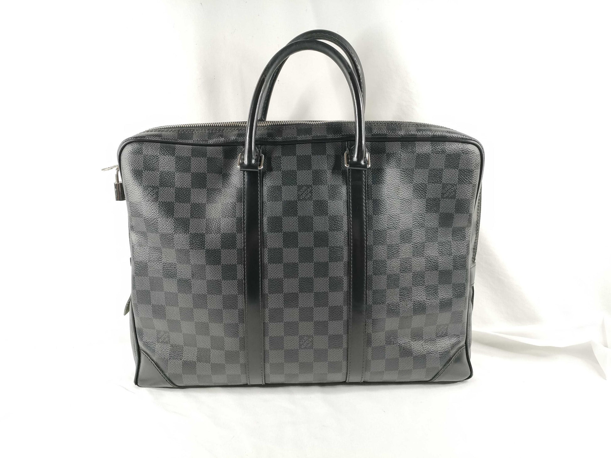 LOUIS VUITTON Damier Graphite Porte-Document Voyage N41125 Business Bag