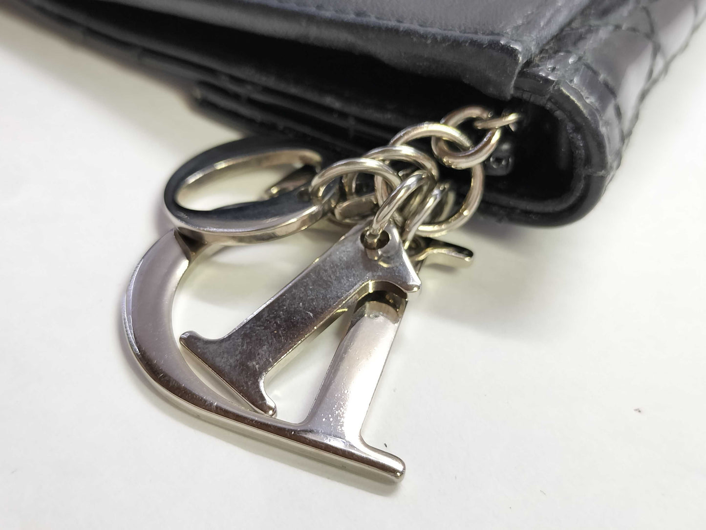 Dior CHRISTIAN DIOR Cannage Tri-fold Wallet