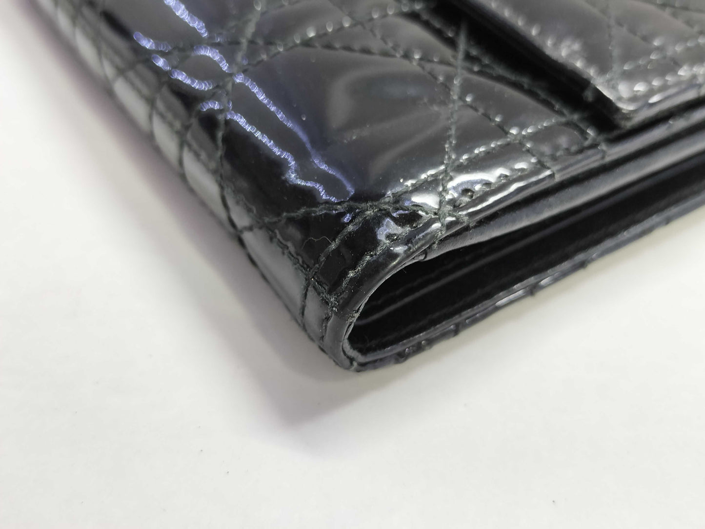 Dior CHRISTIAN DIOR Cannage Tri-fold Wallet