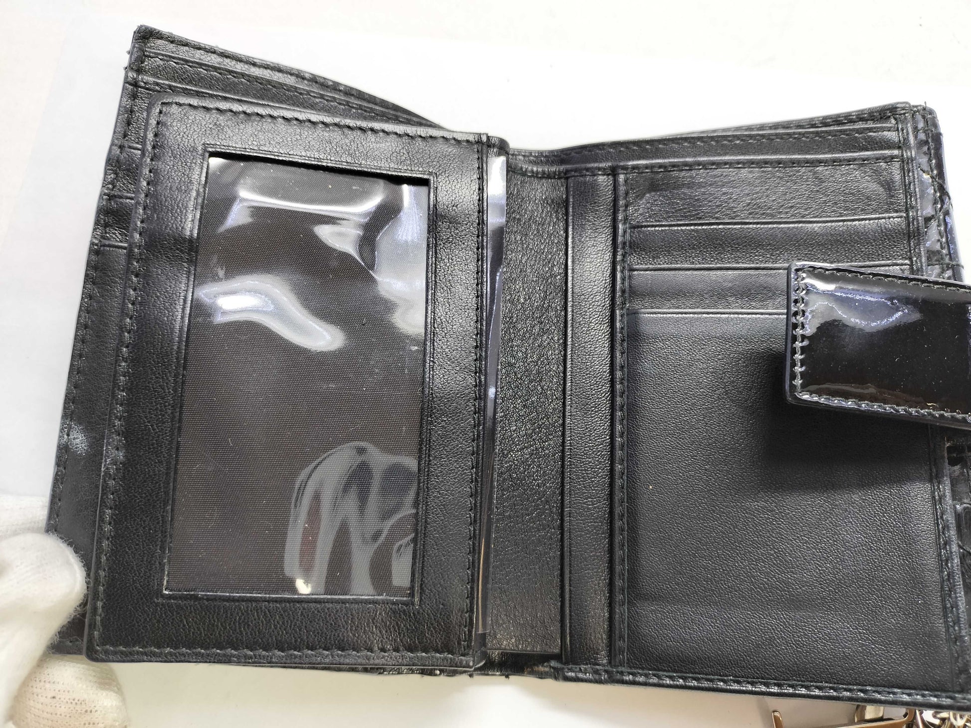 Dior CHRISTIAN DIOR Cannage Tri-fold Wallet