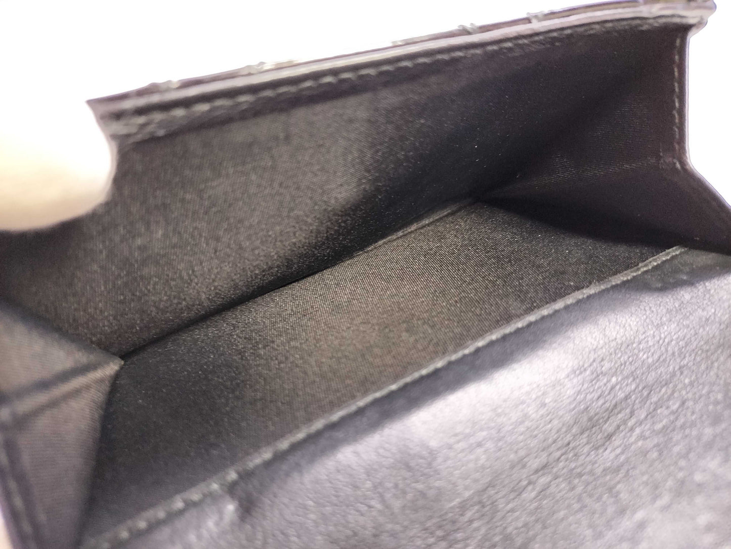 Dior CHRISTIAN DIOR Cannage Tri-fold Wallet