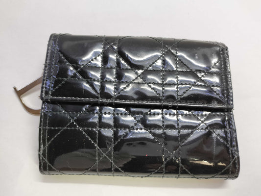 Dior CHRISTIAN DIOR Cannage Tri-fold Wallet