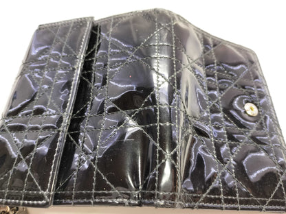 Dior CHRISTIAN DIOR Cannage Tri-fold Wallet