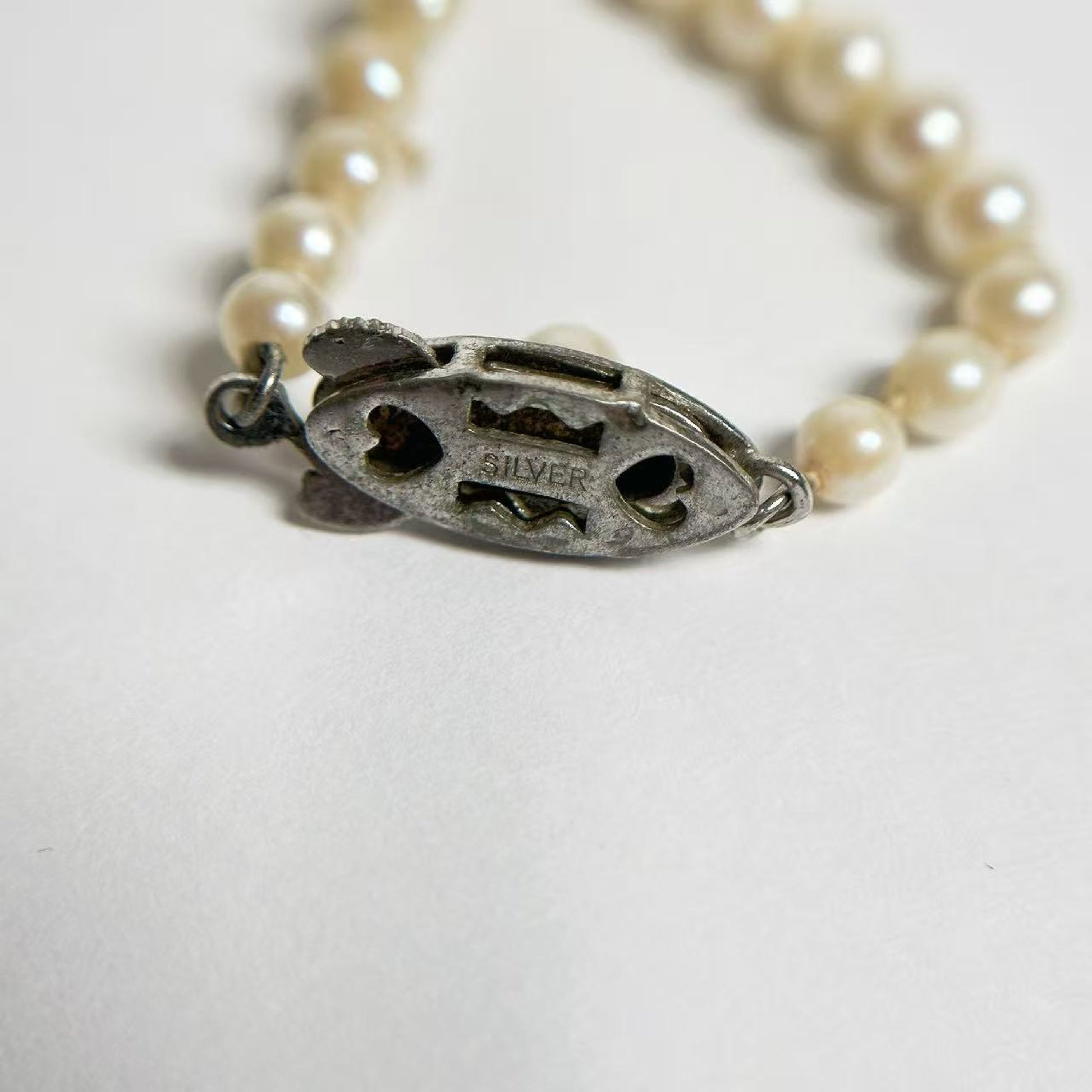 Pearl diameter: Approx. 3.2mm-7.2mm, Sterling Silver, 13.6g, Necklace 
