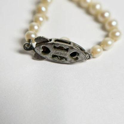 Pearl diameter: Approx. 3.2mm-7.2mm, Sterling Silver, 13.6g, Necklace 