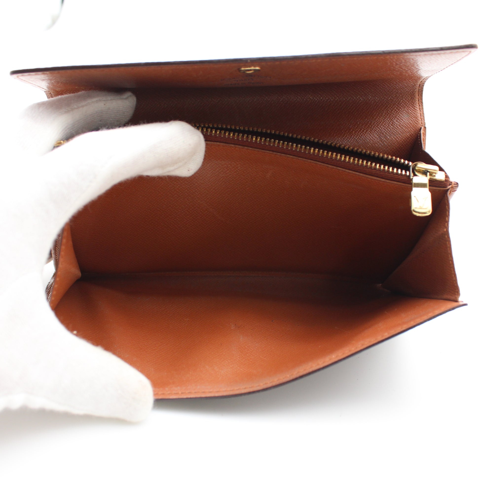 LOUIS VUITTON Monogram Pochette Porte Monnaie Credit M61725 Wallet