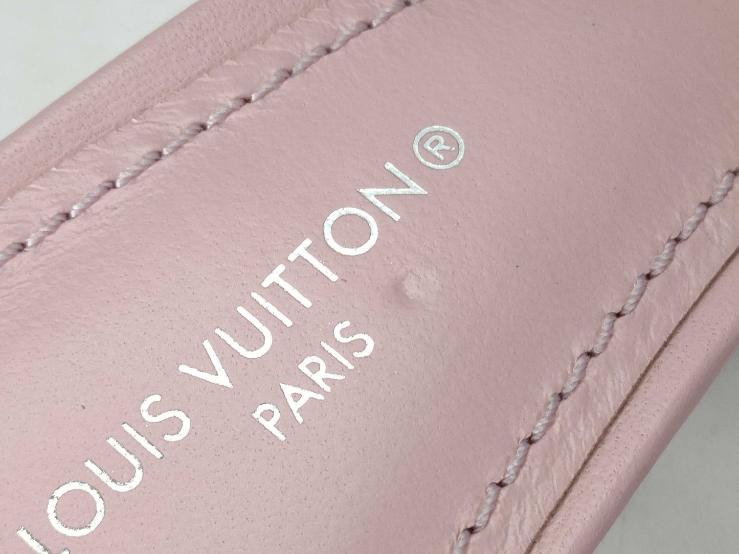 LOUIS VUITTON Revival Line Sandals Monogram Embossed Pink SW0291 34 1/2 Sandals