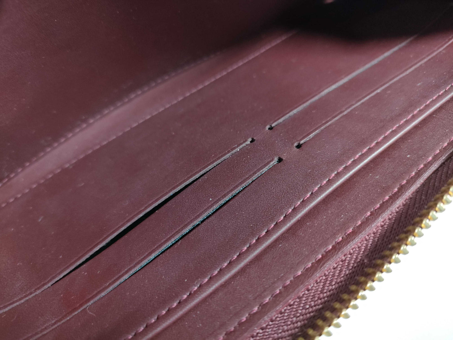 LOUIS VUITTON Vernis Zippy Wallet/M93522/SP1170/Vernis/Amaranth/G Hardware Wallet