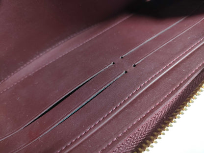 LOUIS VUITTON Vernis Zippy Wallet/M93522/SP1170/Vernis/Amaranth/G Hardware Wallet