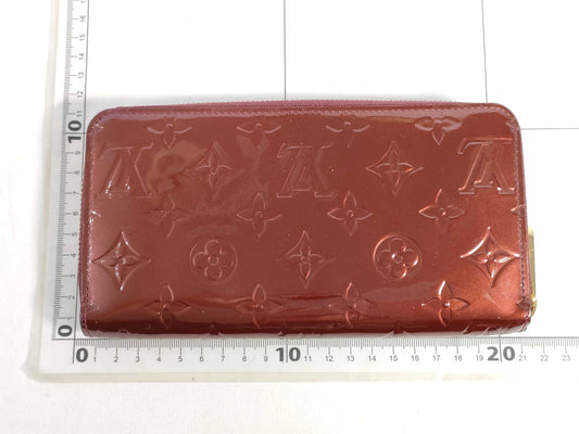 LOUIS VUITTON Vernis Zippy Wallet/M93522/SP1170/Vernis/Amaranth/G Hardware Wallet