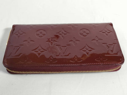 LOUIS VUITTON Vernis Zippy Wallet/M93522/SP1170/Vernis/Amaranth/G Hardware Wallet