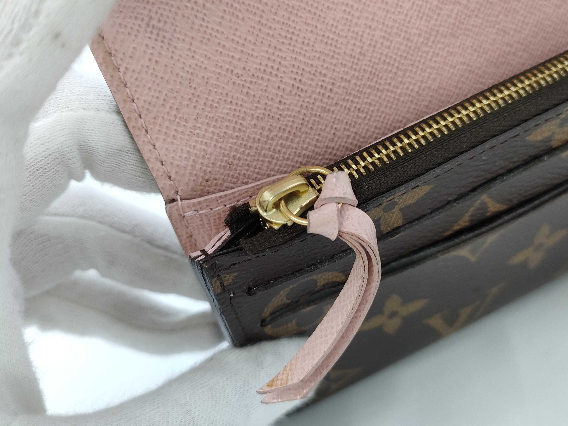 LOUIS VUITTON Monogram Long Wallet Pink Wallet