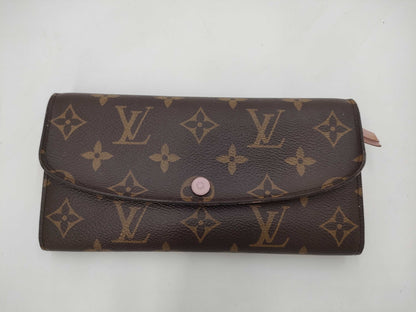 LOUIS VUITTON Monogram Long Wallet Pink Wallet