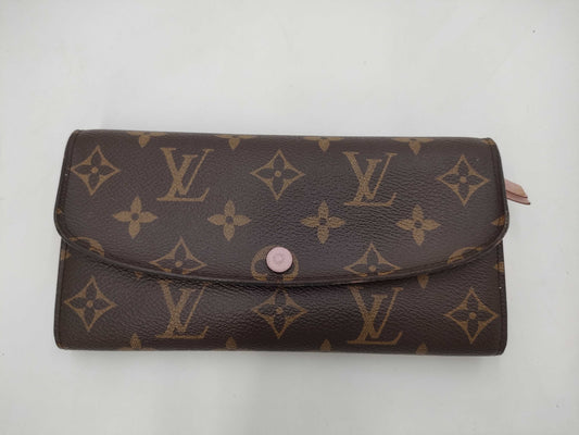LOUIS VUITTON Monogram Long Wallet Pink Wallet