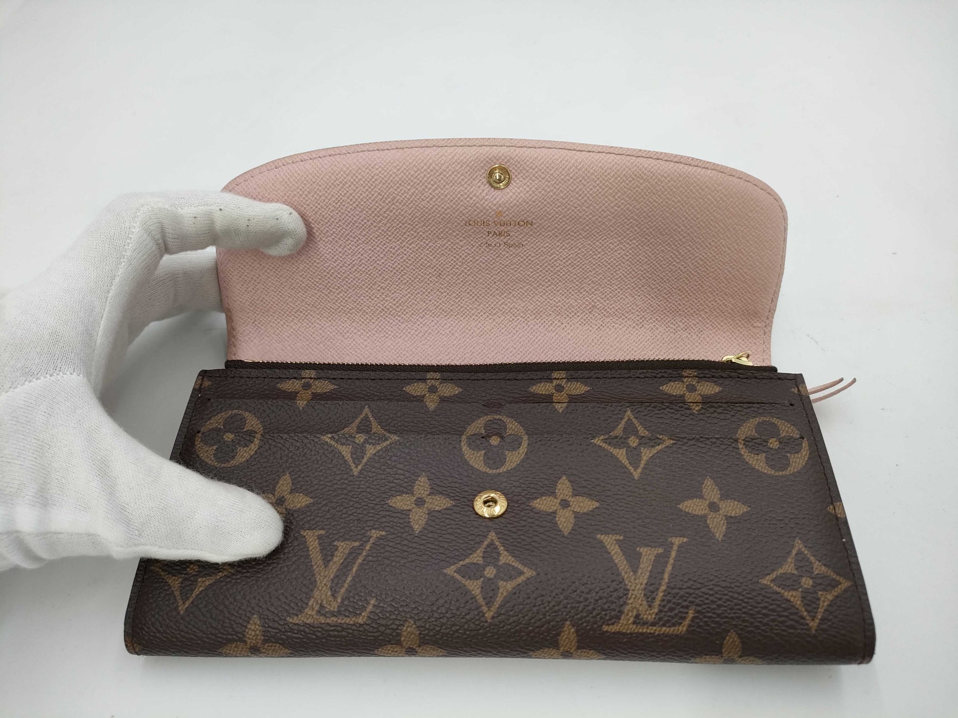 LOUIS VUITTON Monogram Long Wallet Pink Wallet