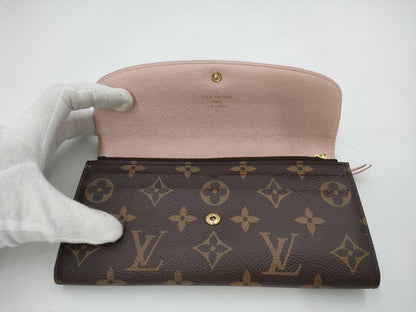 LOUIS VUITTON Monogram Long Wallet Pink Wallet
