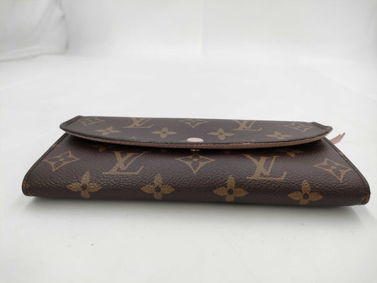 LOUIS VUITTON Monogram Long Wallet Pink Wallet
