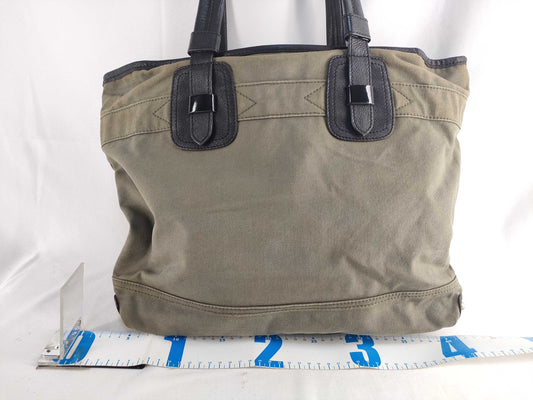 SEE BY CHLOE See by Chloe Tote Bag, Canvas and Leather, A4 Size, Gold Hardware