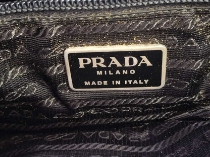 PRADA Nylon Prada Handbag Black Men's Tote Bag