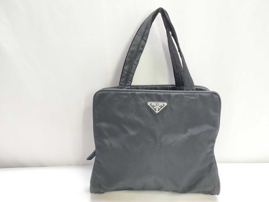PRADA Nylon Prada Handbag Black Men's Tote Bag