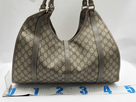 GUCCI GG Supreme ID - Gucci GG Supreme PVC x Patent Leather Shoulder Bag