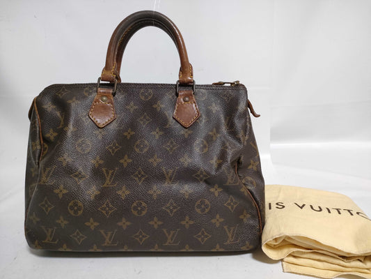 LOUIS VUITTON Monogram Speedy 30 M41526 Brown Handbag 