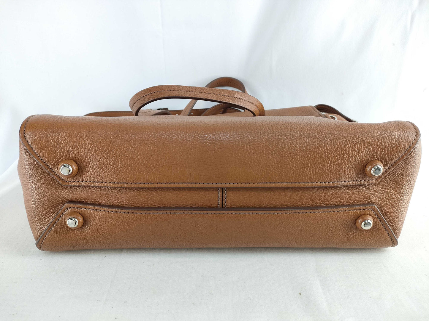Miu Miu Madras Leather 2-Way Handbag, Brown, 5BB004