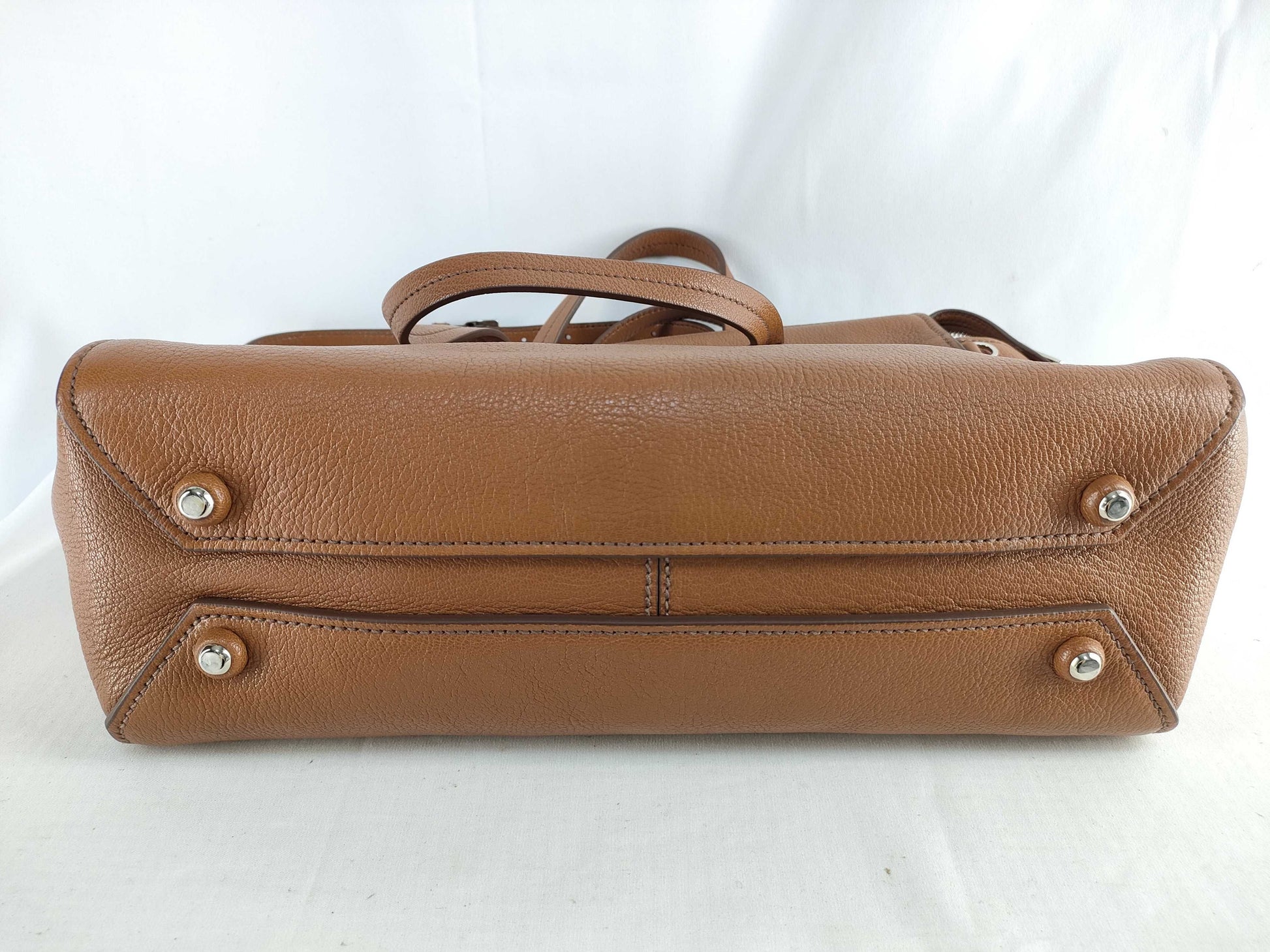Miu Miu Madras Leather 2-Way Handbag, Brown, 5BB004