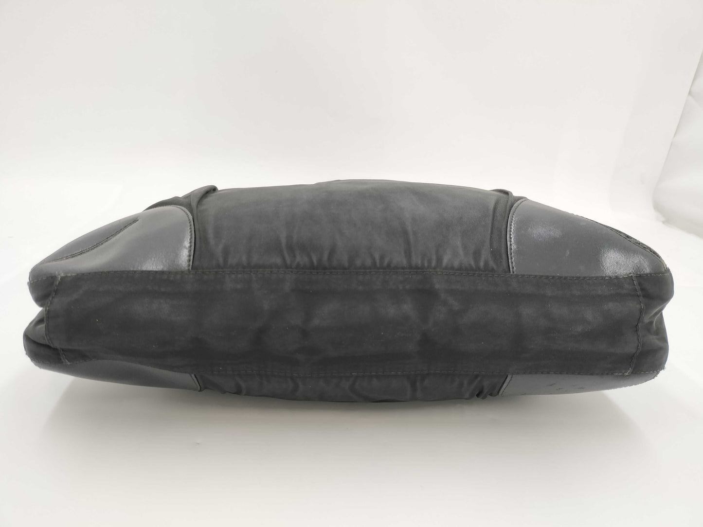 PRADA Triangle Logo Tote Bag