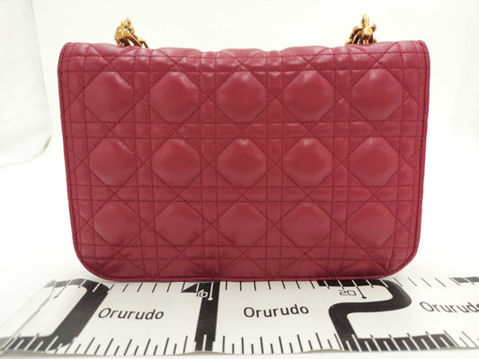 Dior Cannage Padlock Shoulder Bag
