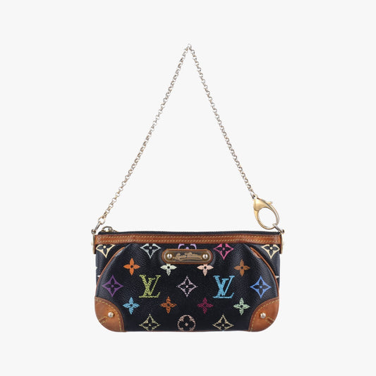 LOUIS VUITTON Pochette Mira MM Noir Monogram Multicolore M60097 AA4122 Shoulder Bag