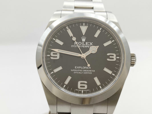 ROLEX Explorer I 214270 G647S676 Black Dial Men's Watch