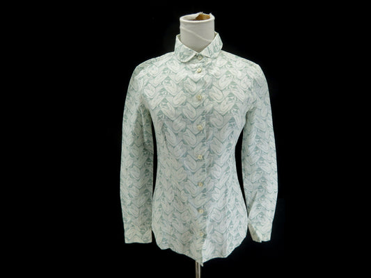 PRADA PRADA Mermaid Print Round Collar Shirt