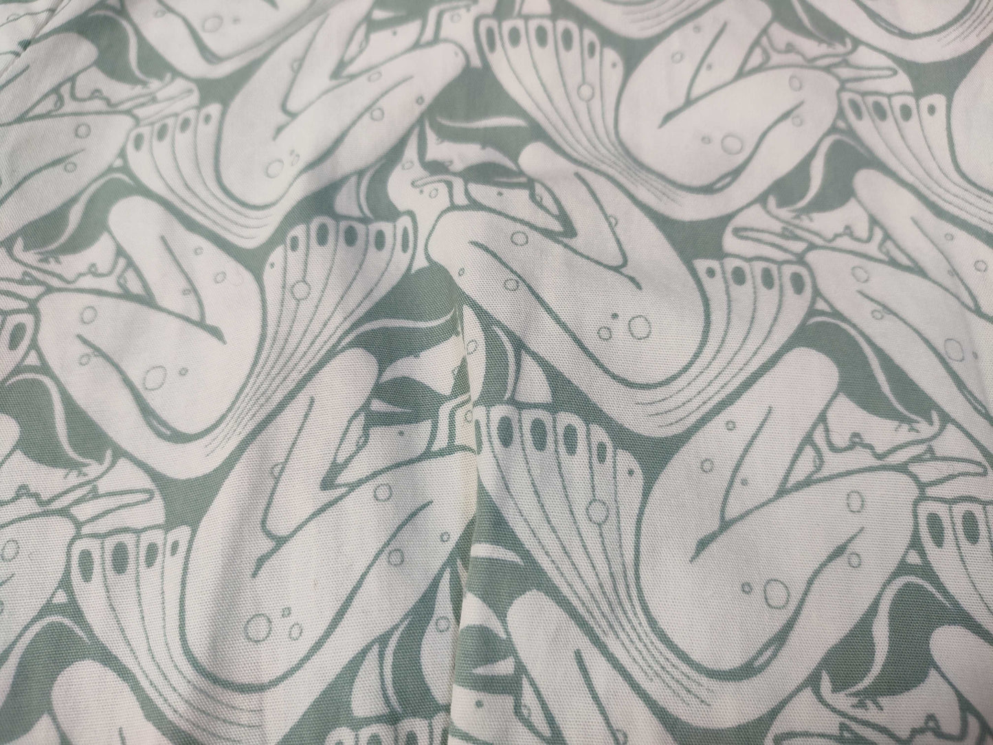 PRADA PRADA Mermaid Print Round Collar Shirt