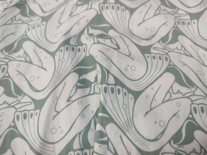 PRADA PRADA Mermaid Print Round Collar Shirt