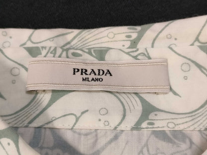 PRADA PRADA Mermaid Print Round Collar Shirt