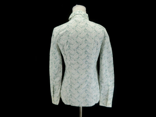 PRADA PRADA Mermaid Print Round Collar Shirt