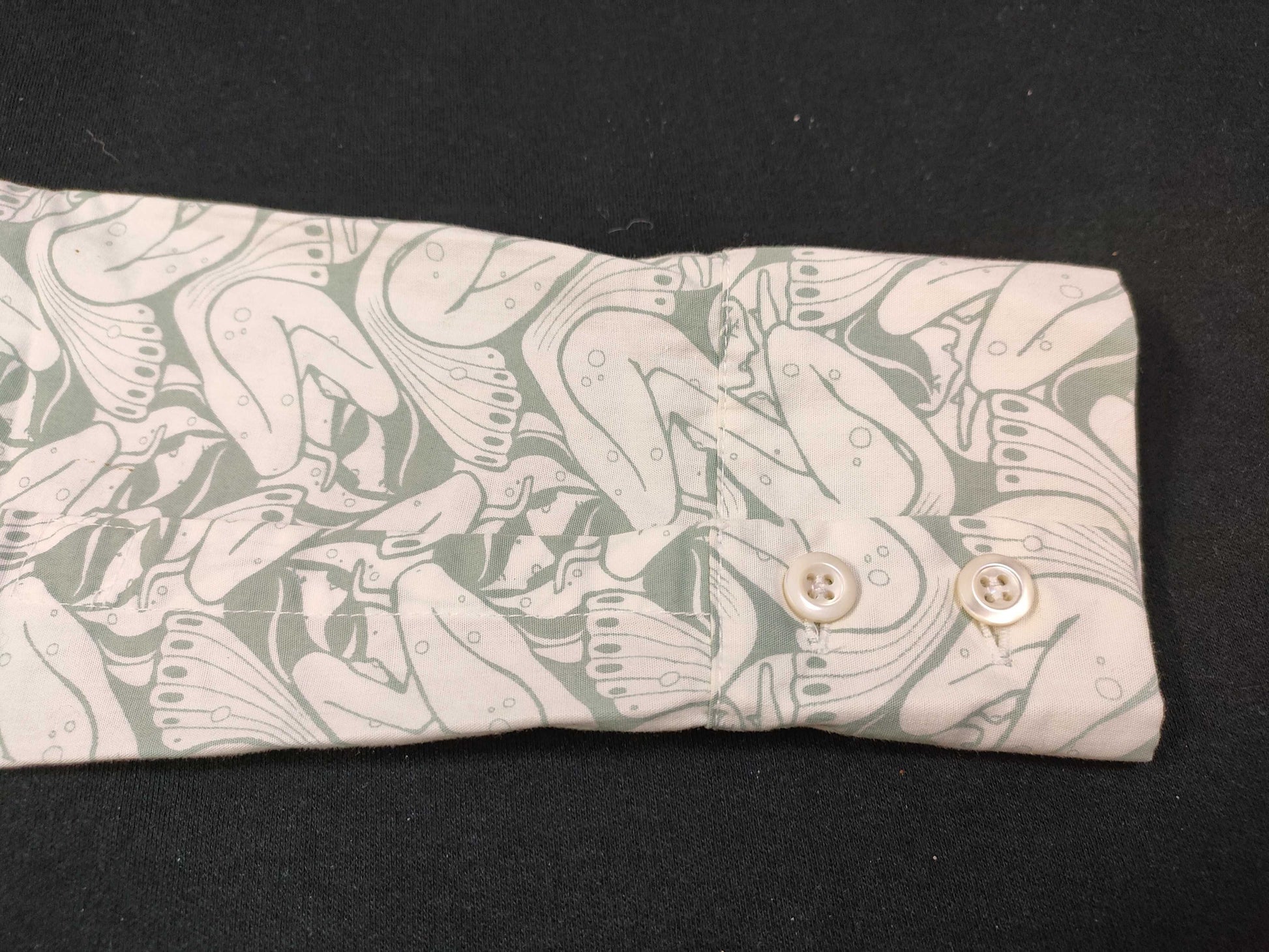 PRADA PRADA Mermaid Print Round Collar Shirt