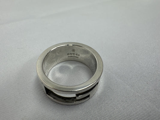 GUCCI Ag925 G Logo Ring 8.2g #11