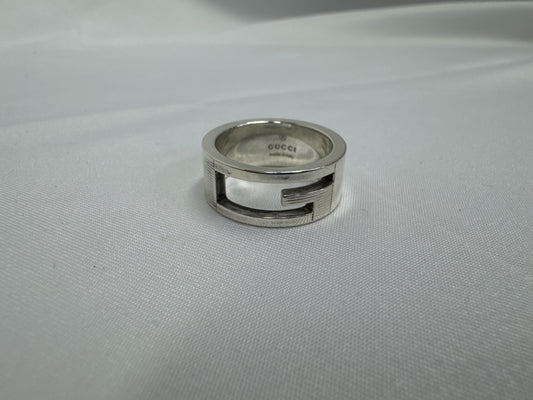 GUCCI Ag925 G Logo Ring 8.2g #11