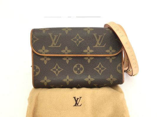 LOUIS VUITTON M51855 Monogram Pochette Florentine FL1021 Shoulder Bag