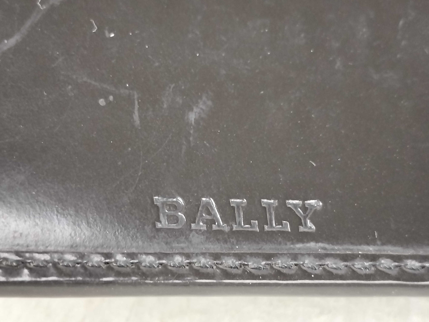 BALLY Leather Bifold Wallet Black