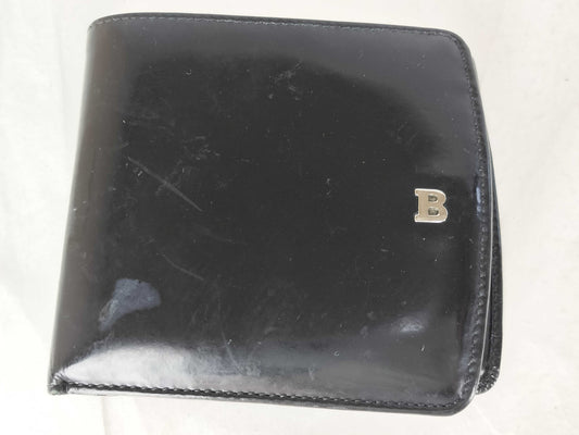 BALLY Leather Bifold Wallet Black
