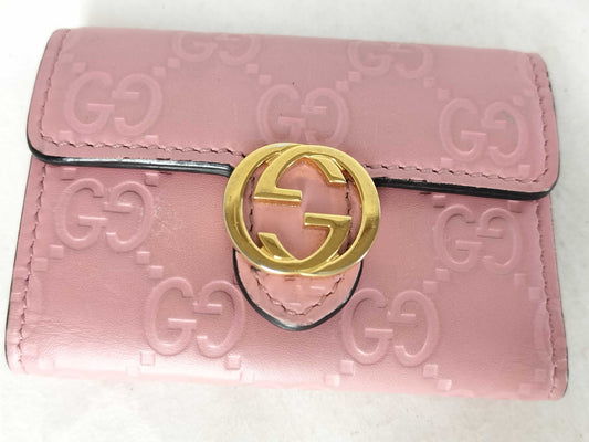 GUCCI Guccissima Gucci Interlocking G Guccissima 6-Key Case 369673・0959 Pink Key Case/Key Holder